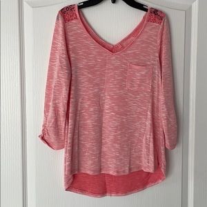 Pink long sleeve shirt size S